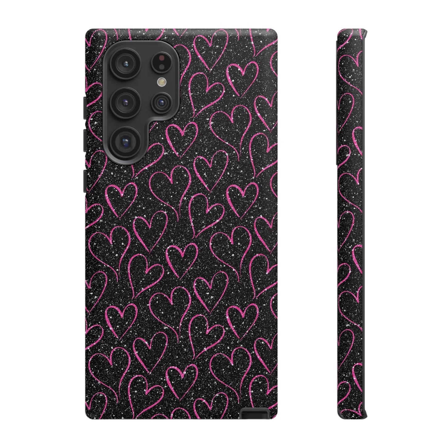 Sparkling Pink Hearts Samsung Galaxy Case - BOGO Cases