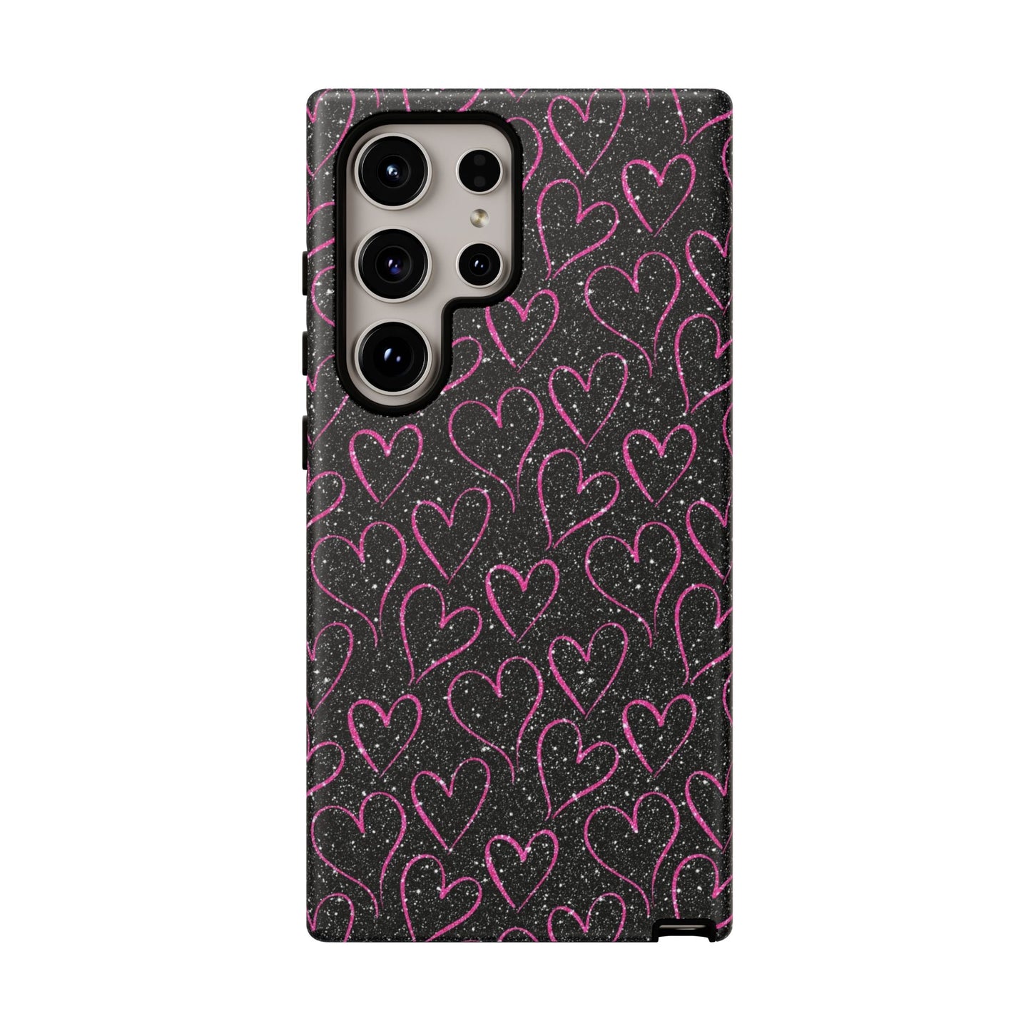 Sparkling Pink Hearts Samsung Galaxy Case - BOGO Cases