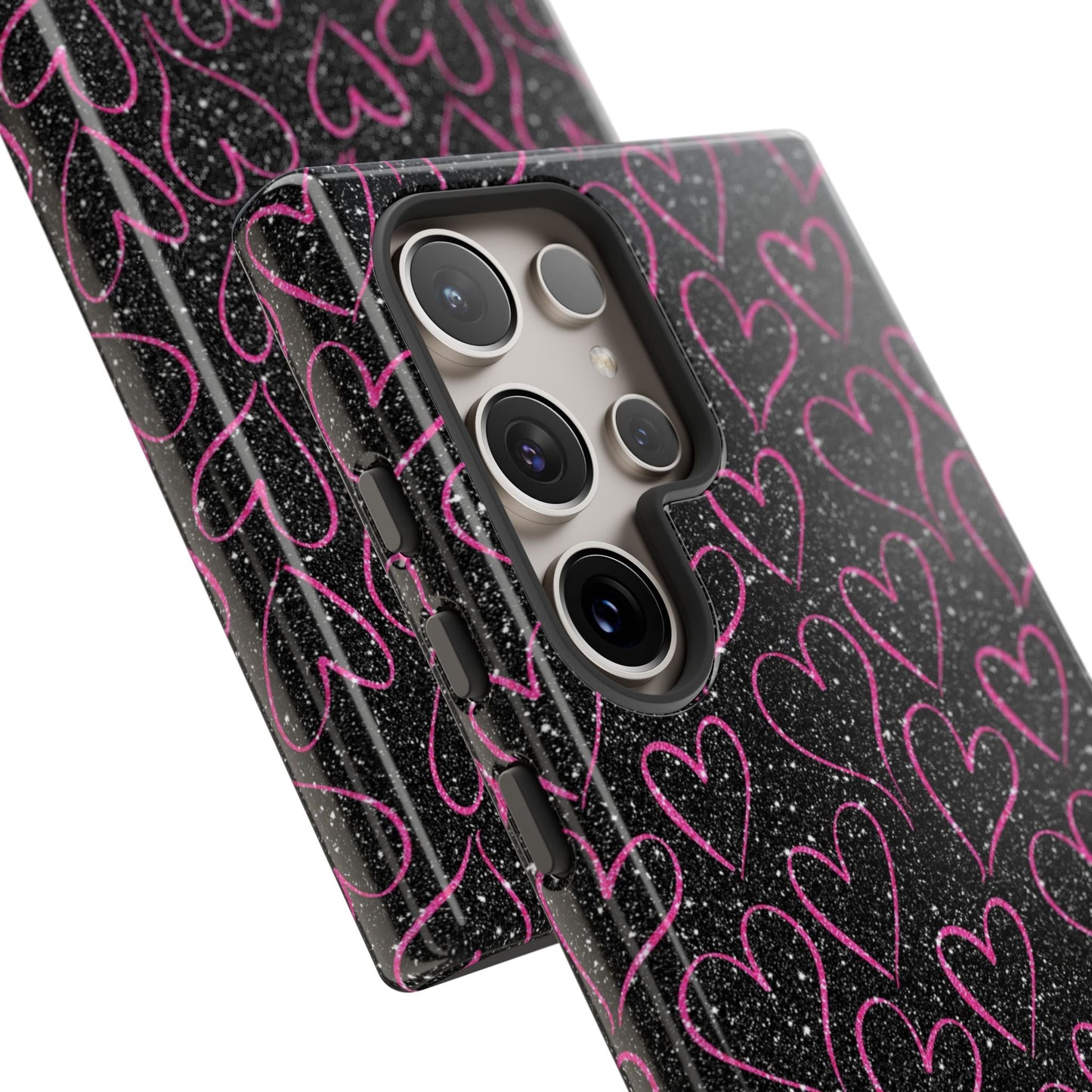 Sparkling Pink Hearts Samsung Galaxy Case - BOGO Cases
