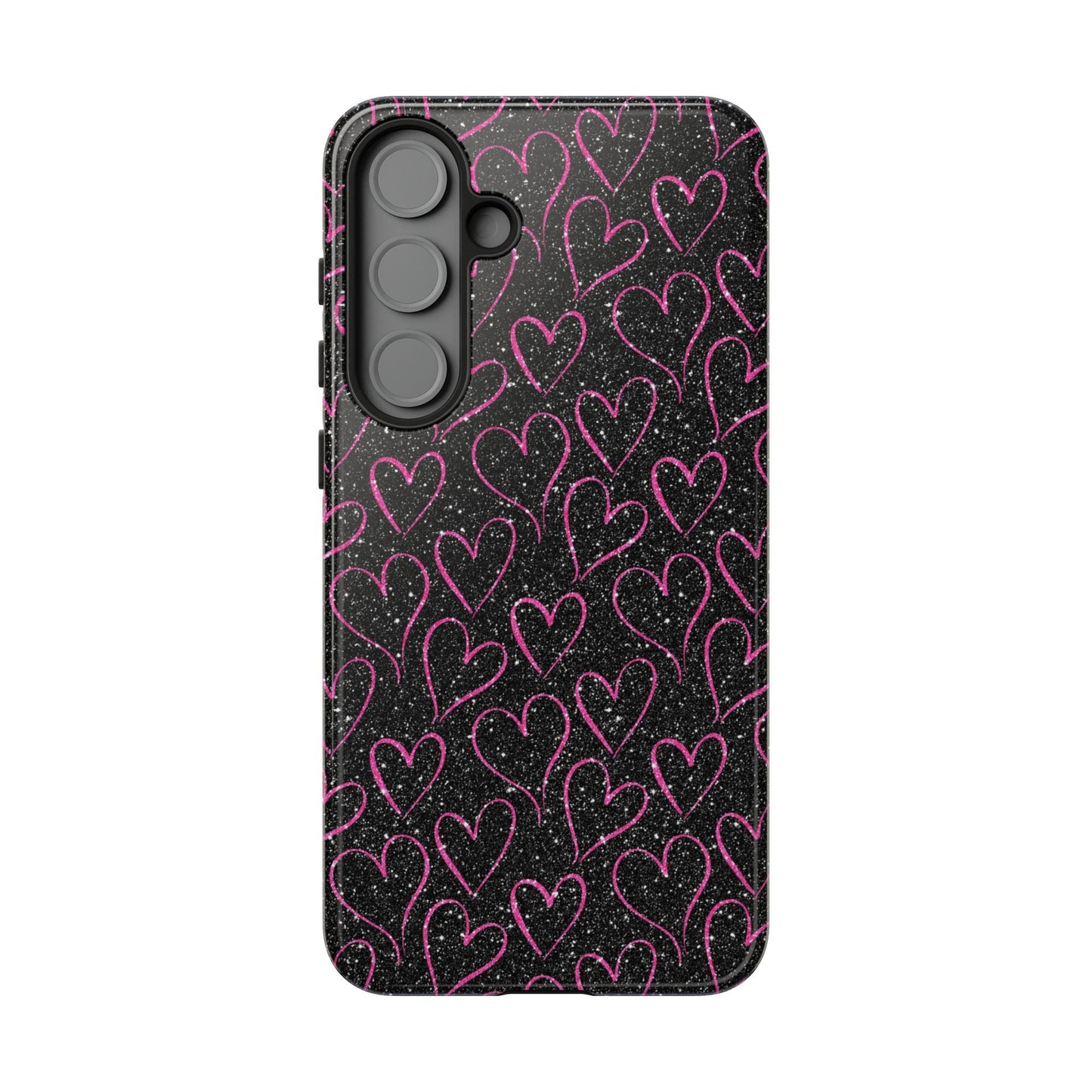 Sparkling Pink Hearts Samsung Galaxy Case - BOGO Cases