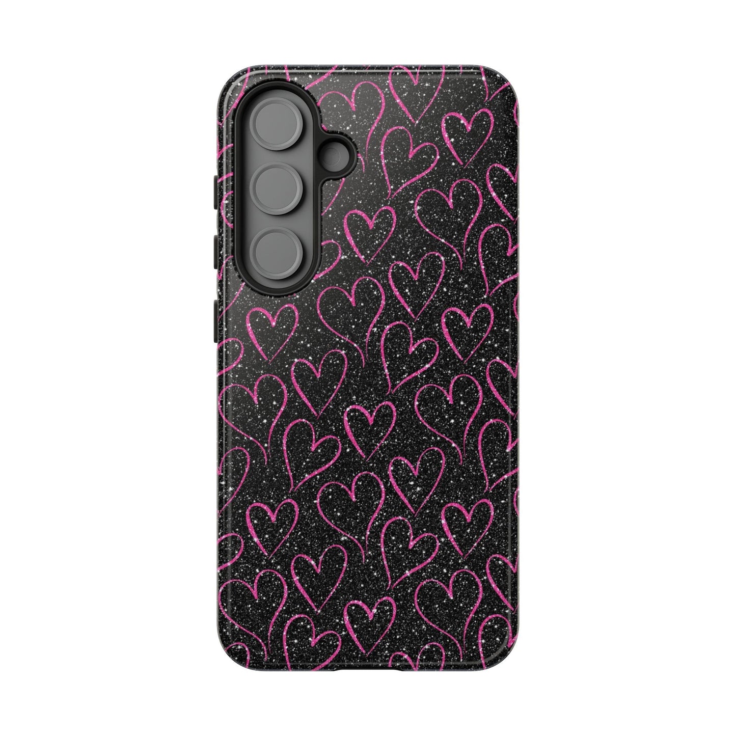 Sparkling Pink Hearts Samsung Galaxy Case - BOGO Cases