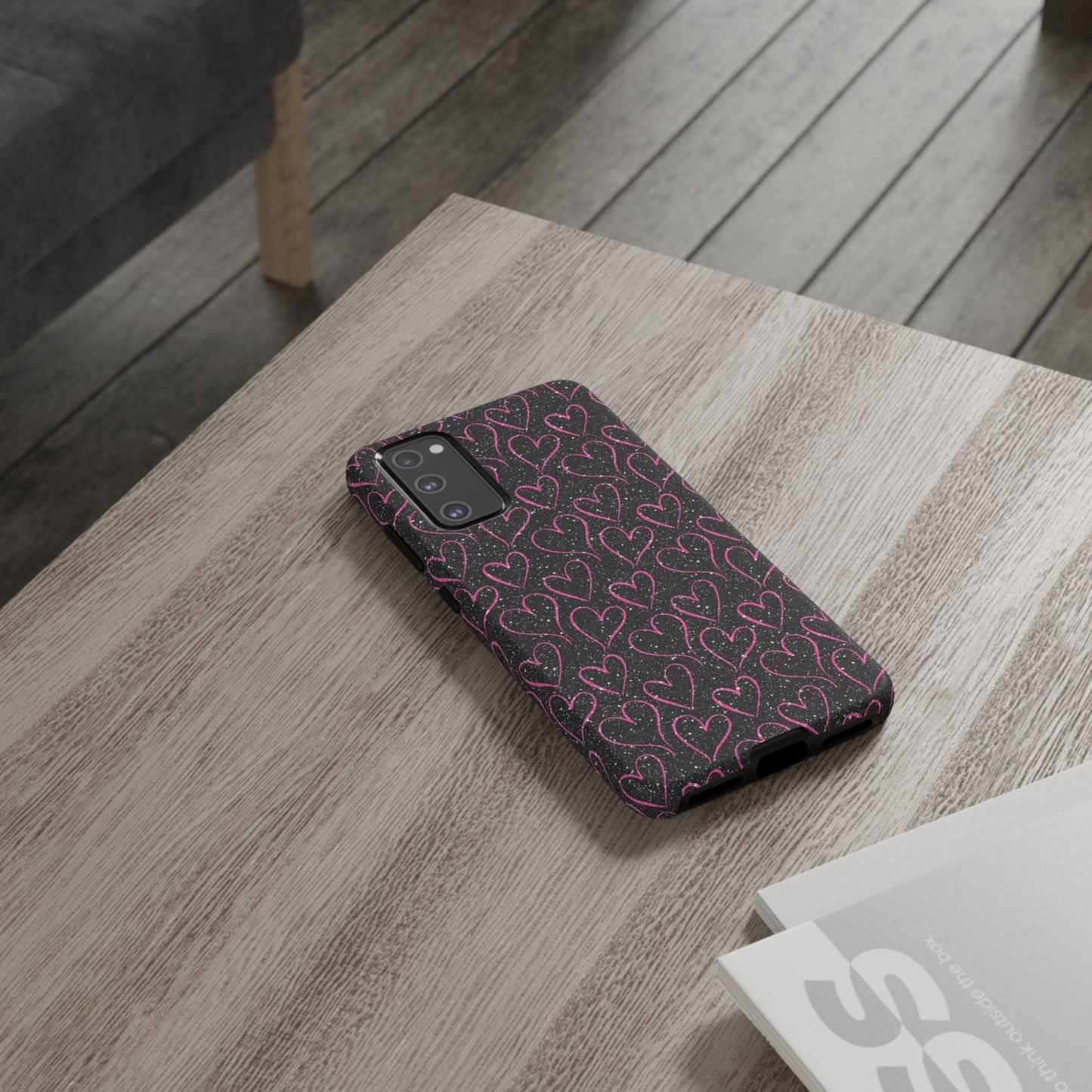 Sparkling Pink Hearts Samsung Galaxy Case - BOGO Cases