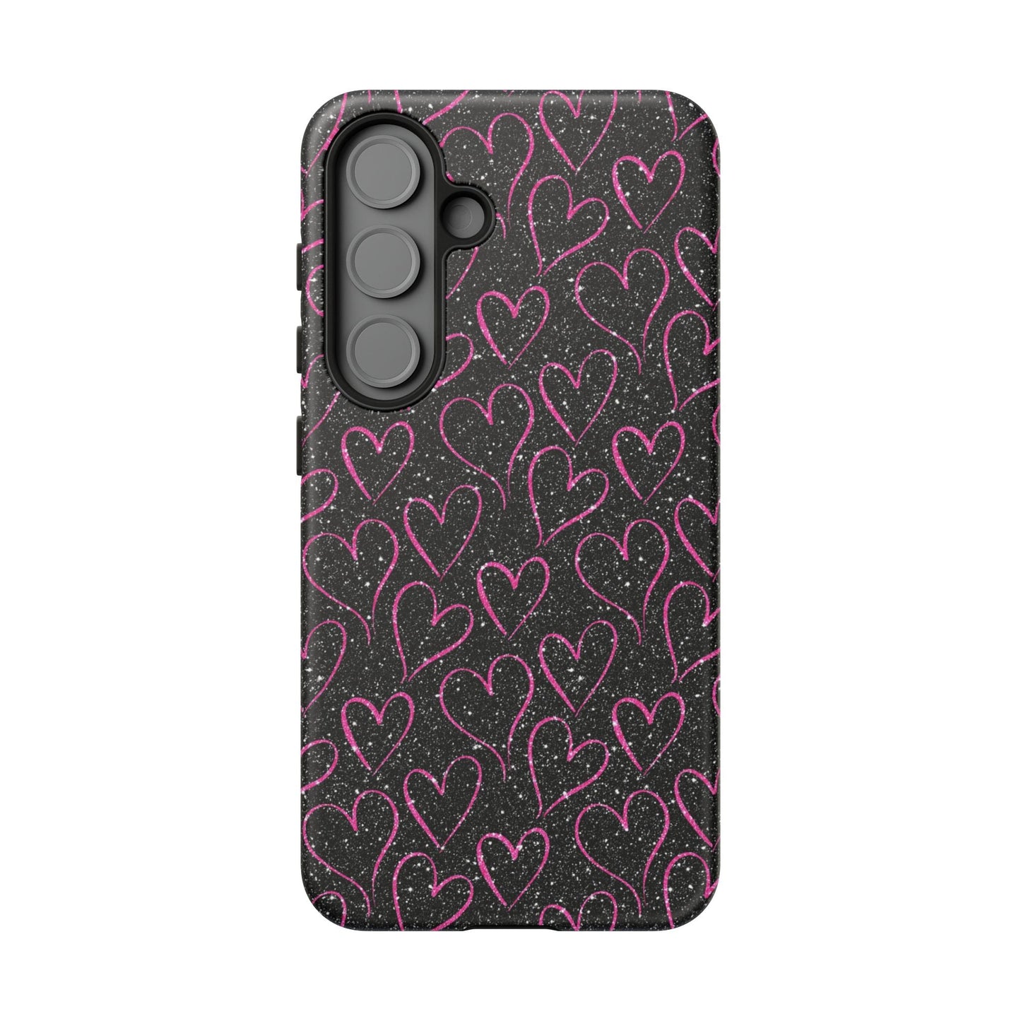 Sparkling Pink Hearts Samsung Galaxy Case - BOGO Cases