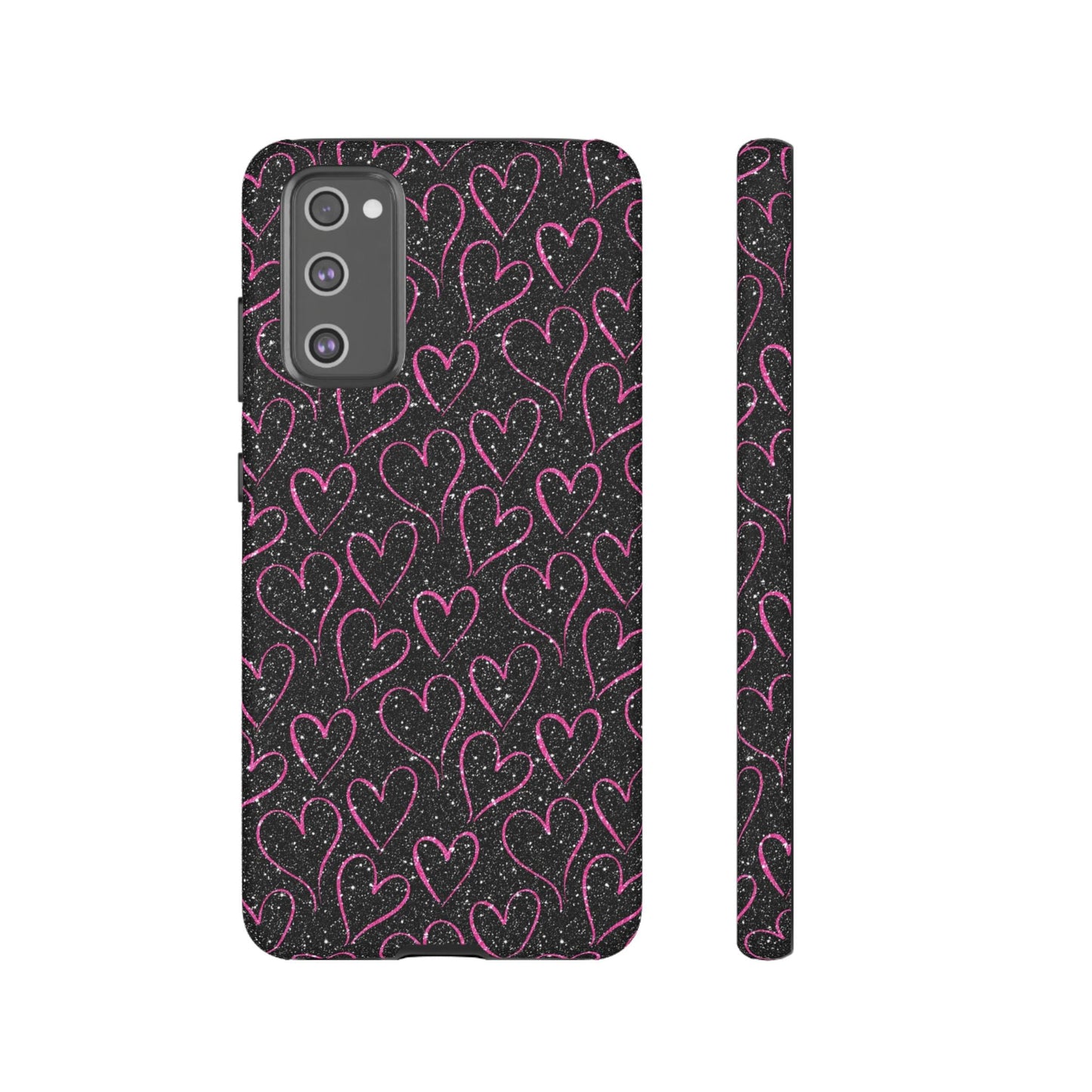 Sparkling Pink Hearts Samsung Galaxy Case - BOGO Cases