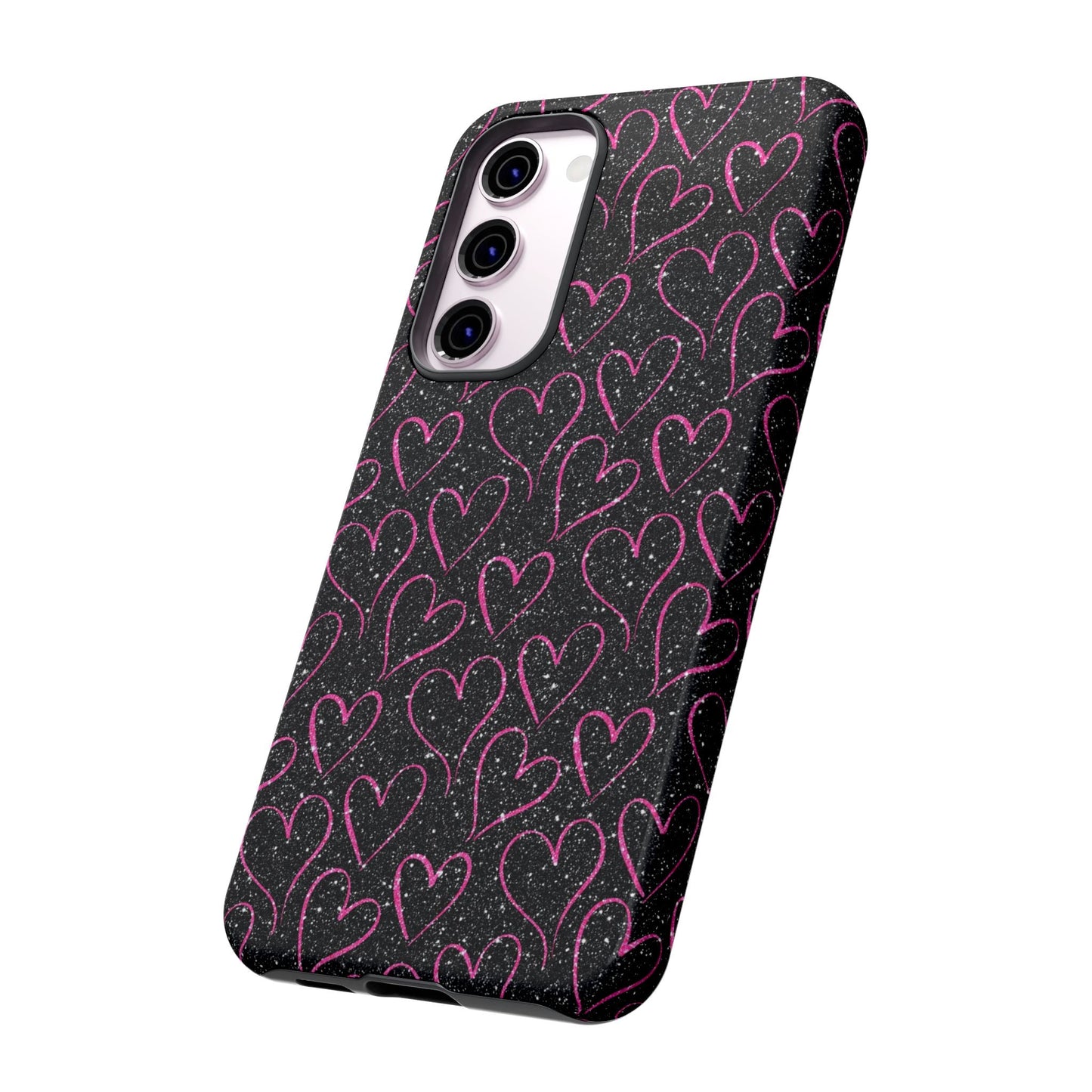 Sparkling Pink Hearts Samsung Galaxy Case - BOGO Cases