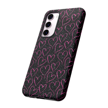 Sparkling Pink Hearts Samsung Galaxy Case - BOGO Cases