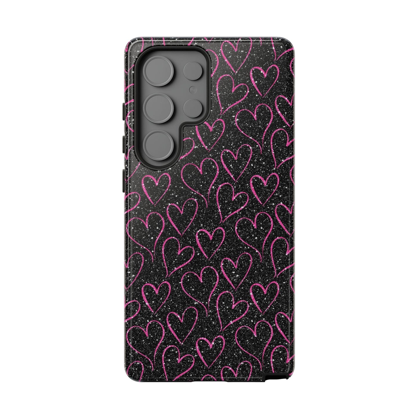 Sparkling Pink Hearts Samsung Galaxy Case - BOGO Cases