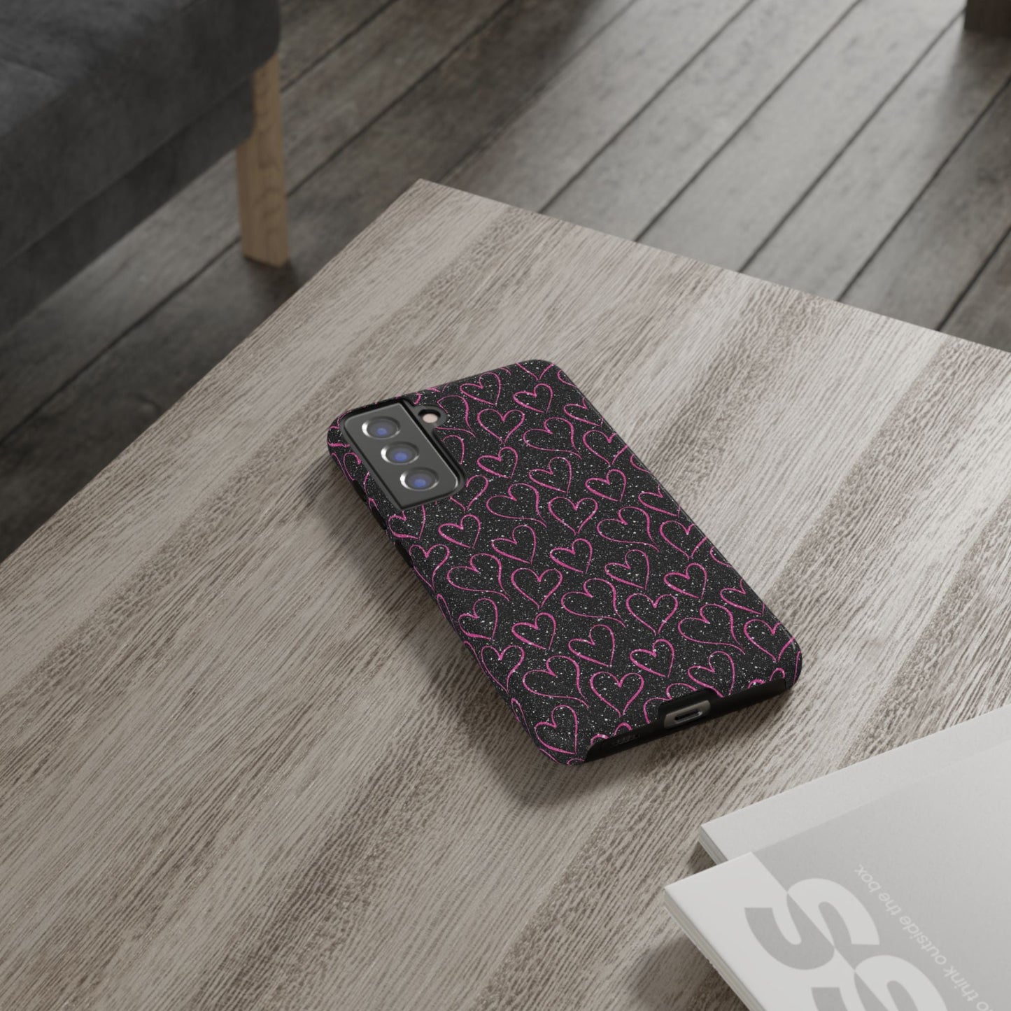 Sparkling Pink Hearts Samsung Galaxy Case - BOGO Cases