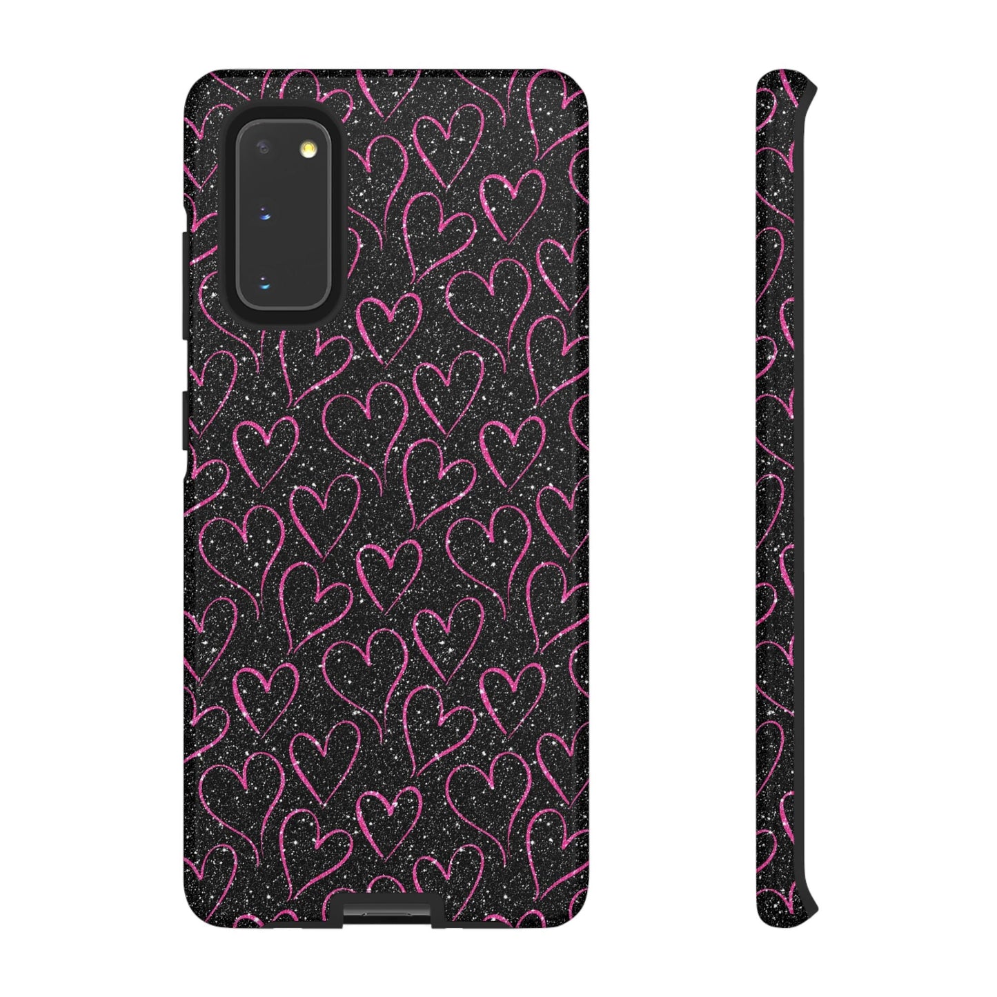 Sparkling Pink Hearts Samsung Galaxy Case - BOGO Cases
