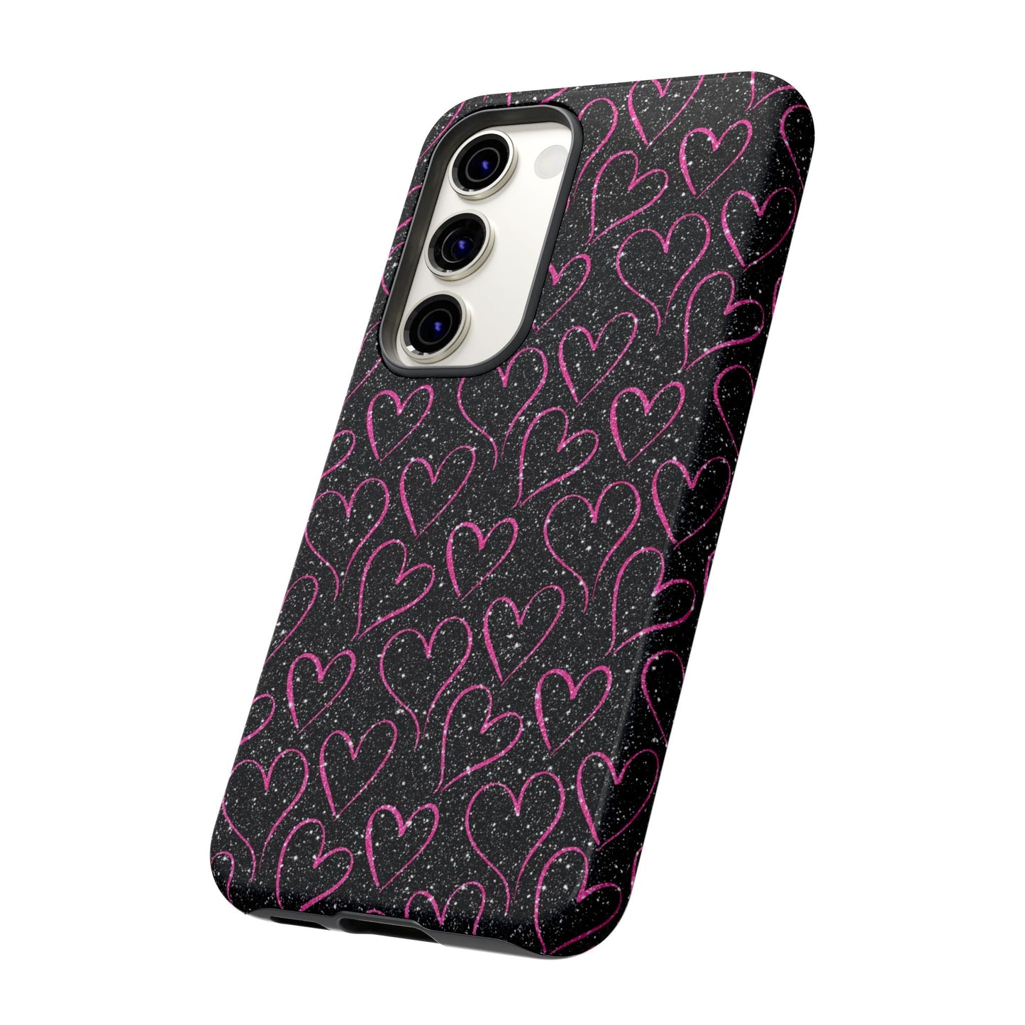 Sparkling Pink Hearts Samsung Galaxy Case - BOGO Cases