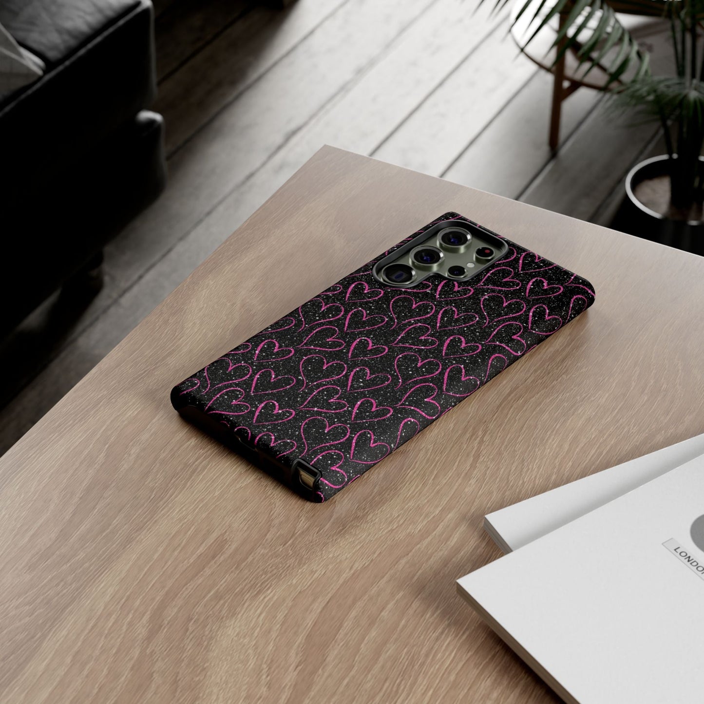 Sparkling Pink Hearts Samsung Galaxy Case - BOGO Cases