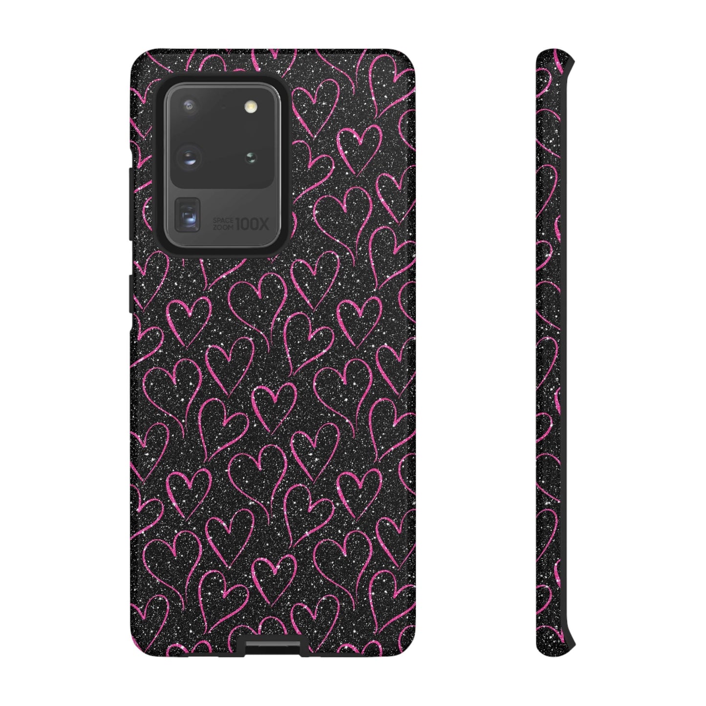Sparkling Pink Hearts Samsung Galaxy Case - BOGO Cases