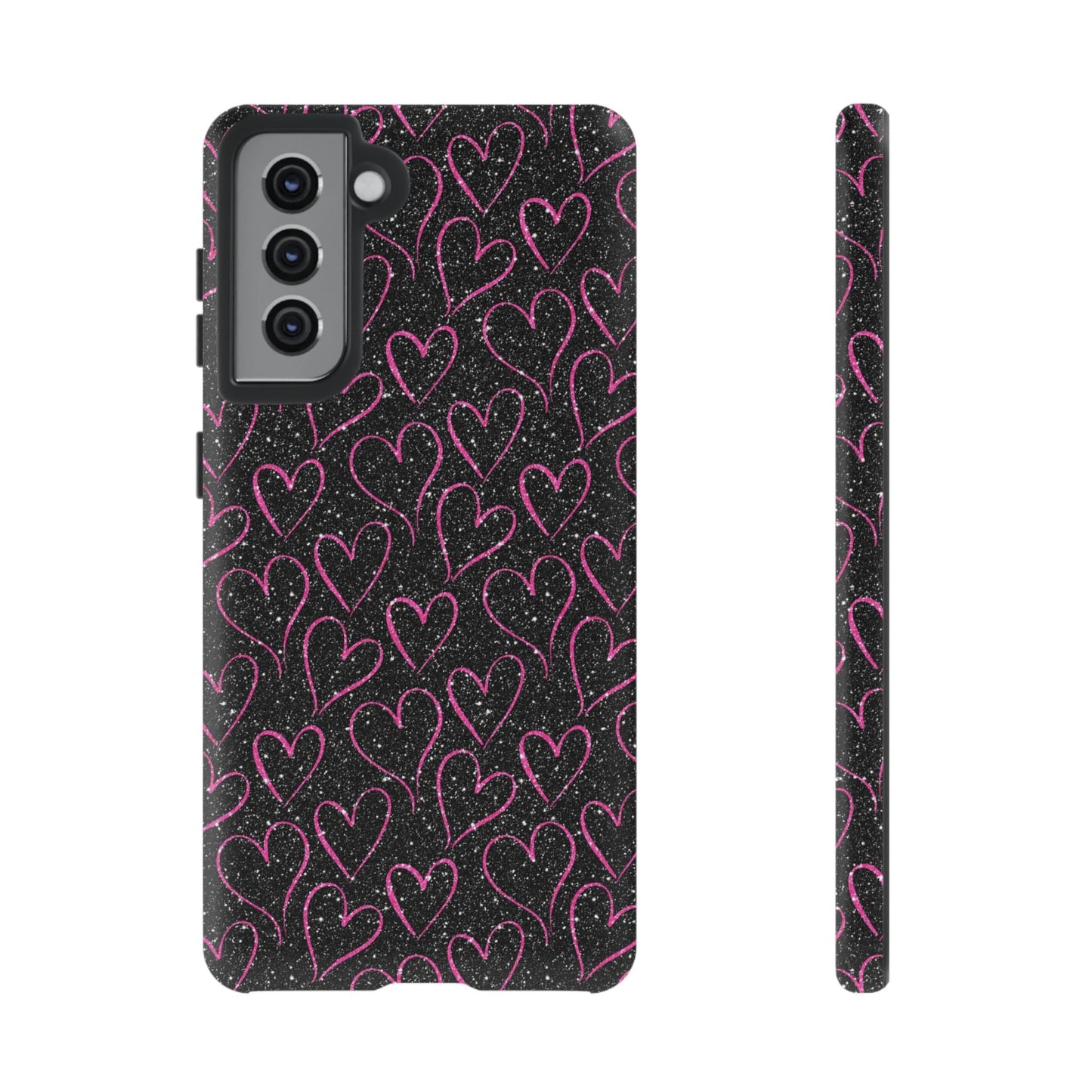 Sparkling Pink Hearts Samsung Galaxy Case - BOGO Cases