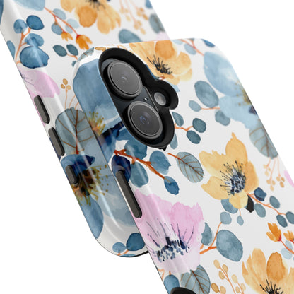 Spring Radiance – MagSafe Case with Vibrant Watercolor Floral Design - BOGO Cases