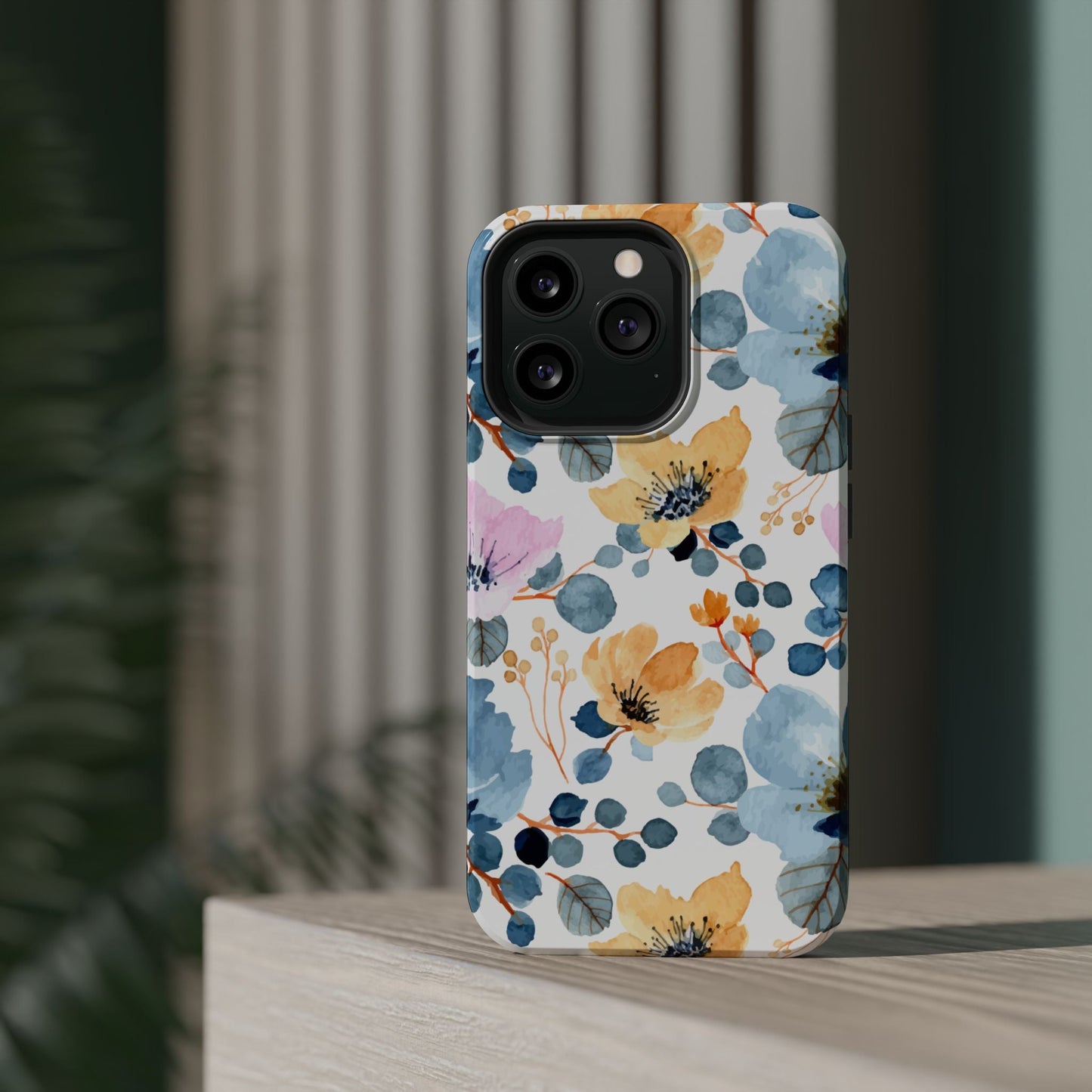 Spring Radiance – MagSafe Case with Vibrant Watercolor Floral Design - BOGO Cases