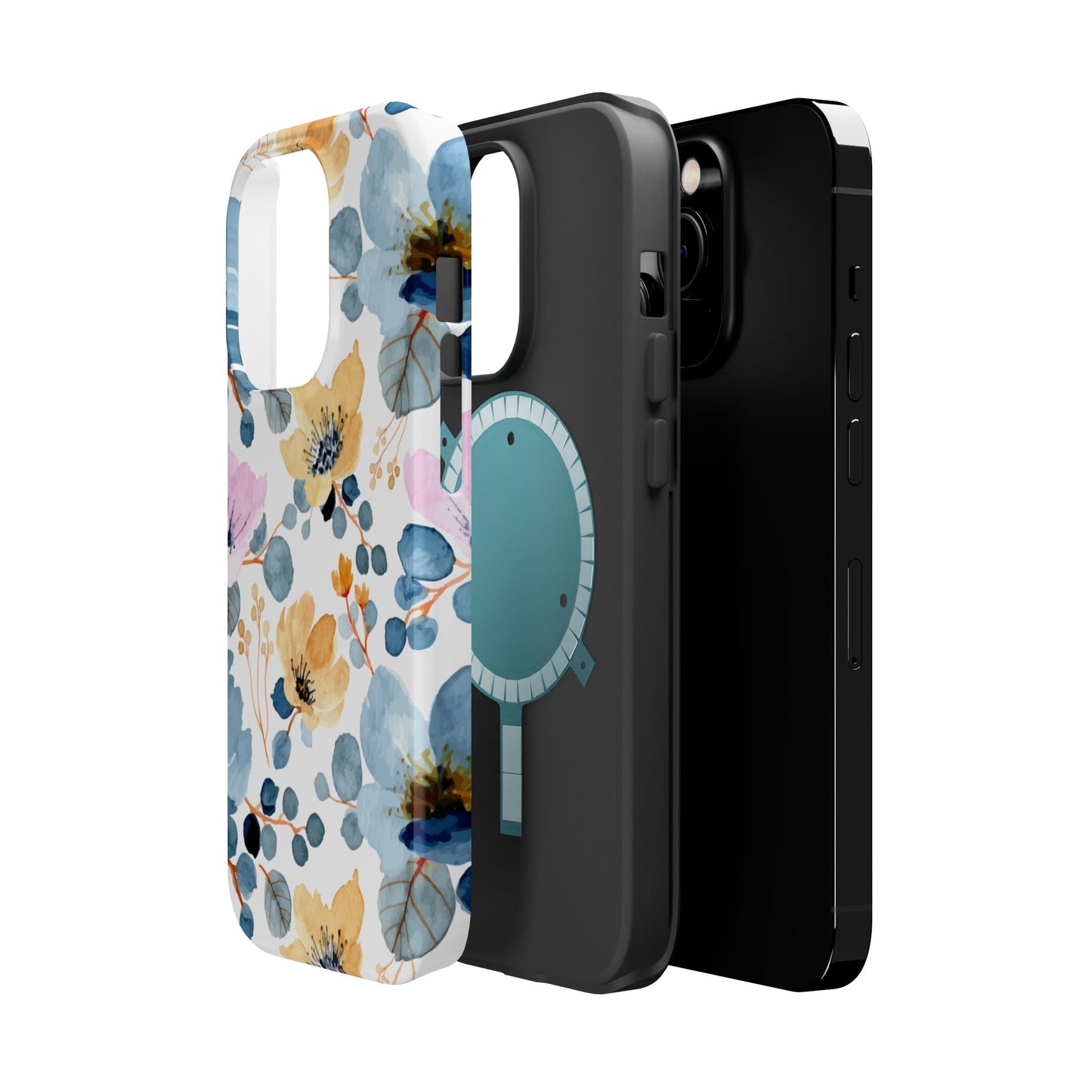 Spring Radiance – MagSafe Case with Vibrant Watercolor Floral Design - BOGO Cases