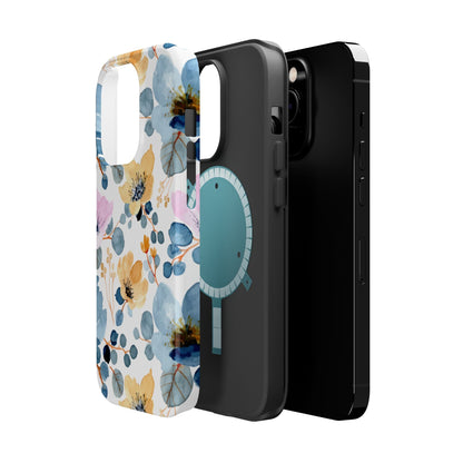 Spring Radiance – MagSafe Case with Vibrant Watercolor Floral Design - BOGO Cases