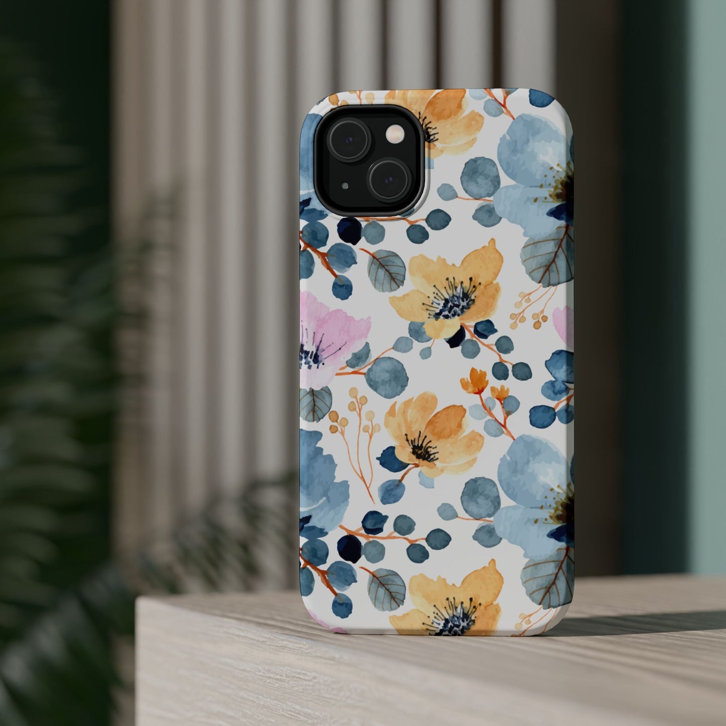 Spring Radiance – MagSafe Case with Vibrant Watercolor Floral Design - BOGO Cases
