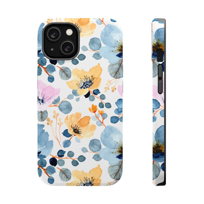 Spring Radiance – MagSafe Case with Vibrant Watercolor Floral Design - BOGO Cases