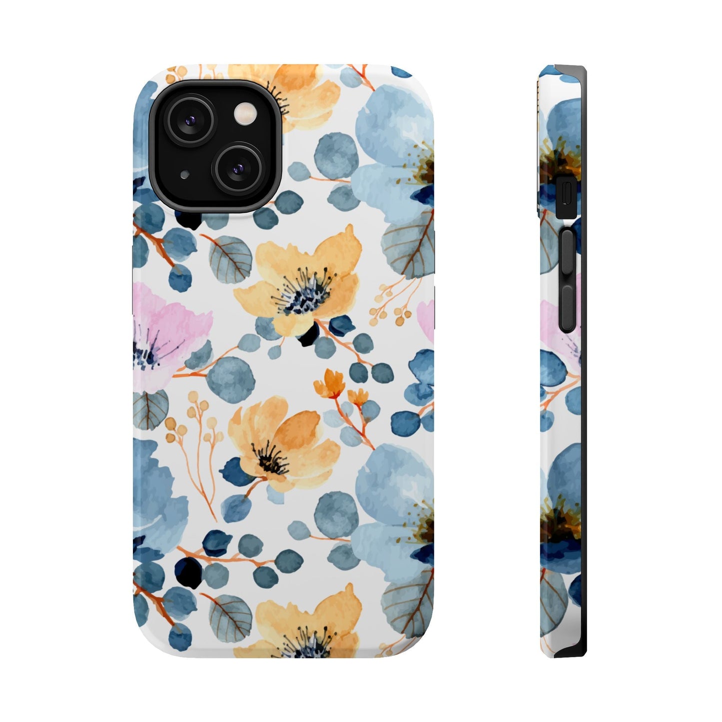 Spring Radiance – MagSafe Case with Vibrant Watercolor Floral Design - BOGO Cases