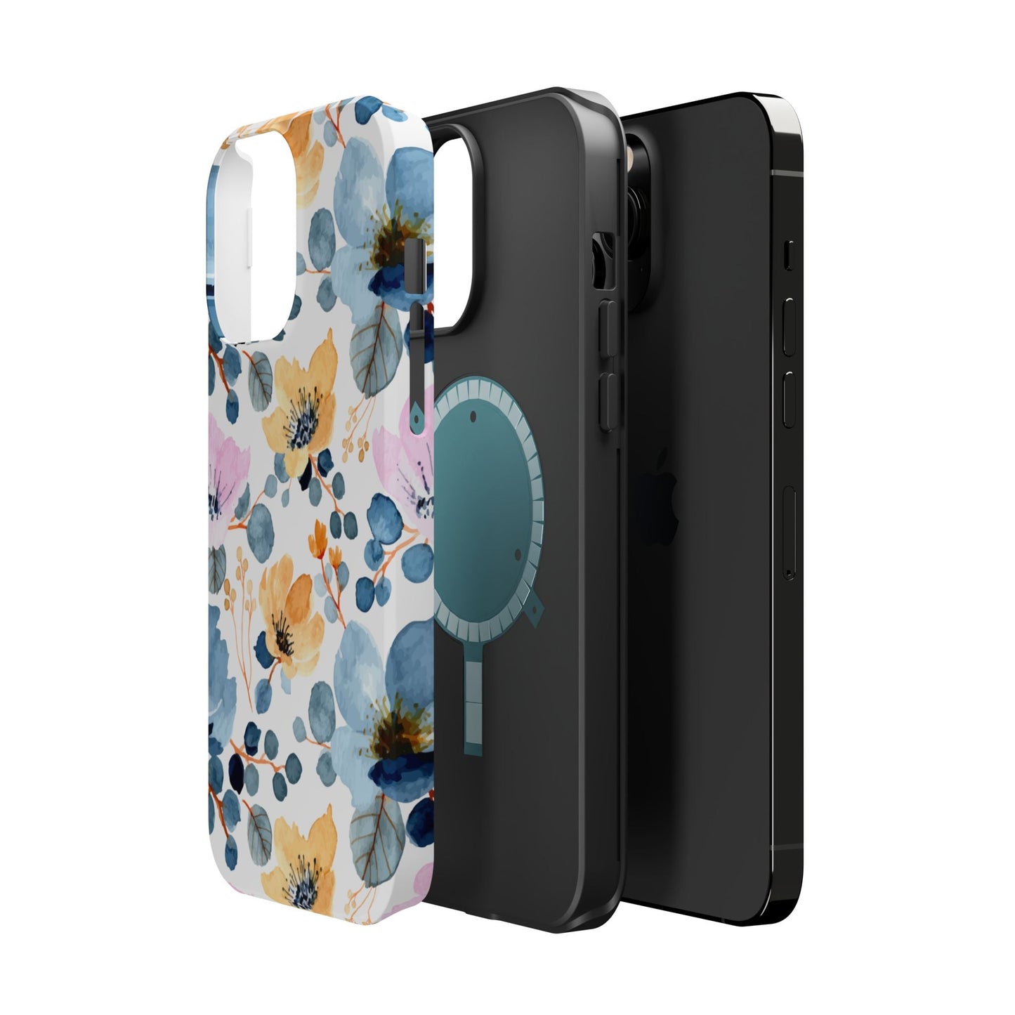 Spring Radiance – MagSafe Case with Vibrant Watercolor Floral Design - BOGO Cases