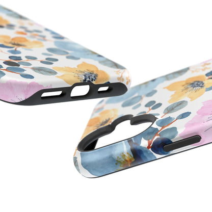 Spring Radiance – MagSafe Case with Vibrant Watercolor Floral Design - BOGO Cases