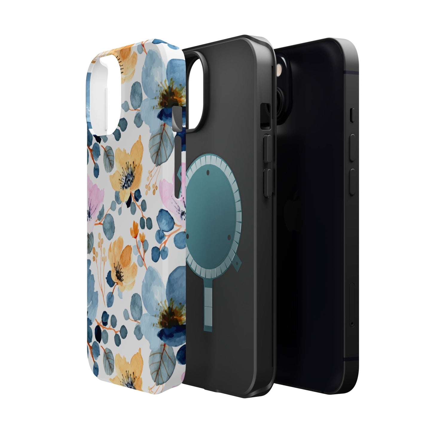 Spring Radiance – MagSafe Case with Vibrant Watercolor Floral Design - BOGO Cases