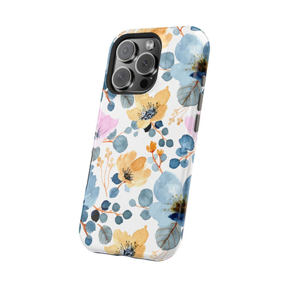 Spring Radiance – MagSafe Case with Vibrant Watercolor Floral Design - BOGO Cases