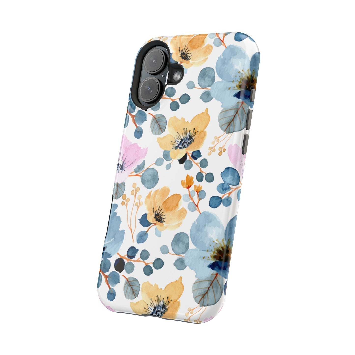 Spring Radiance – MagSafe Case with Vibrant Watercolor Floral Design - BOGO Cases