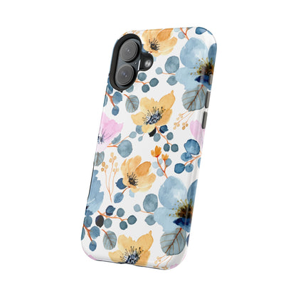 Spring Radiance – MagSafe Case with Vibrant Watercolor Floral Design - BOGO Cases