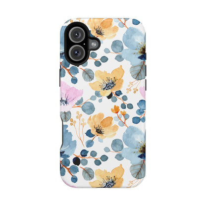 Spring Radiance – MagSafe Case with Vibrant Watercolor Floral Design - BOGO Cases