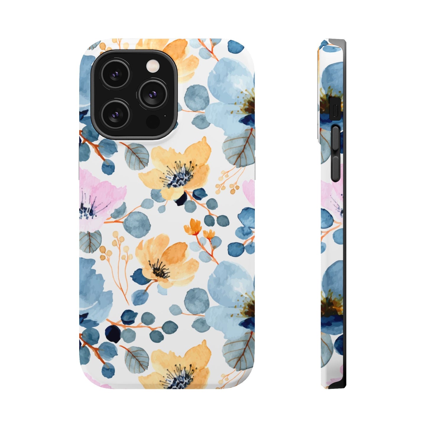 Spring Radiance – MagSafe Case with Vibrant Watercolor Floral Design - BOGO Cases