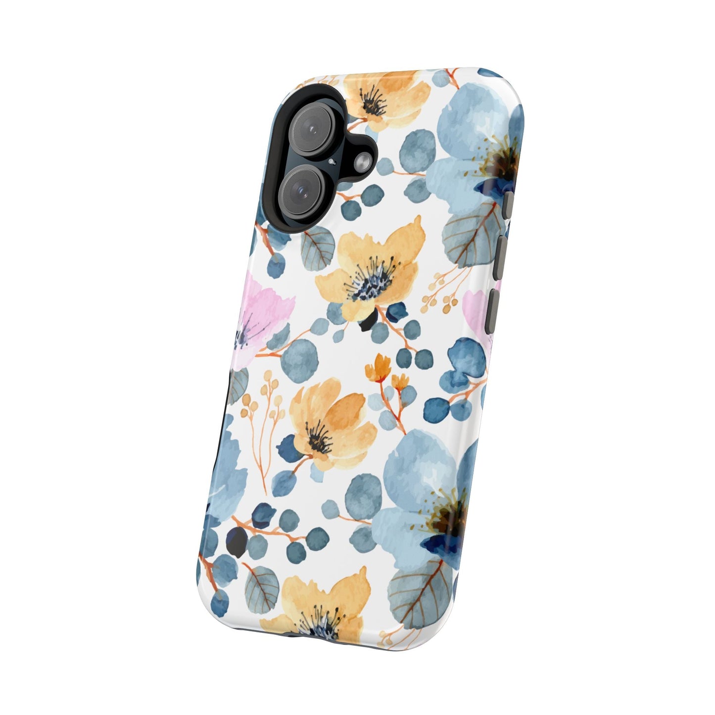 Spring Radiance – MagSafe Case with Vibrant Watercolor Floral Design - BOGO Cases