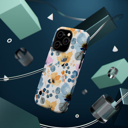 Spring Radiance – MagSafe Case with Vibrant Watercolor Floral Design - BOGO Cases