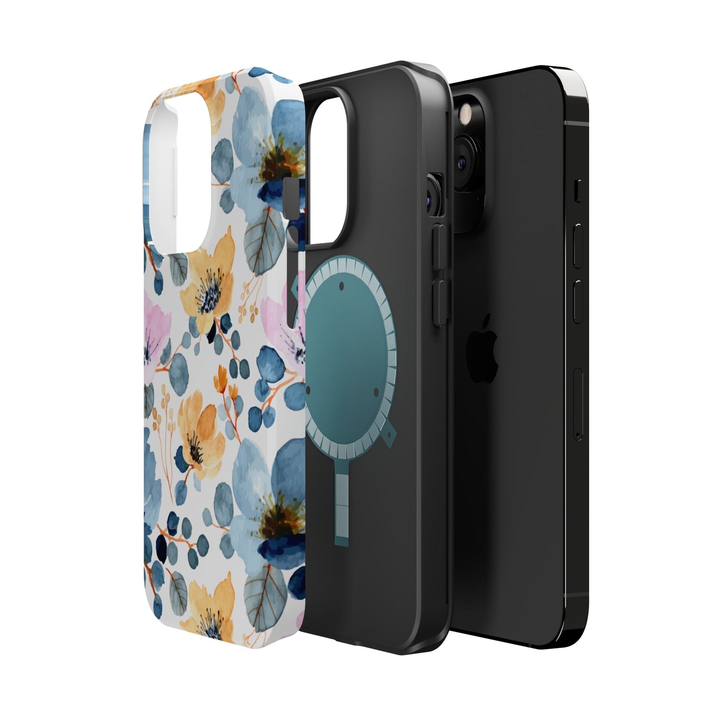 Spring Radiance – MagSafe Case with Vibrant Watercolor Floral Design - BOGO Cases