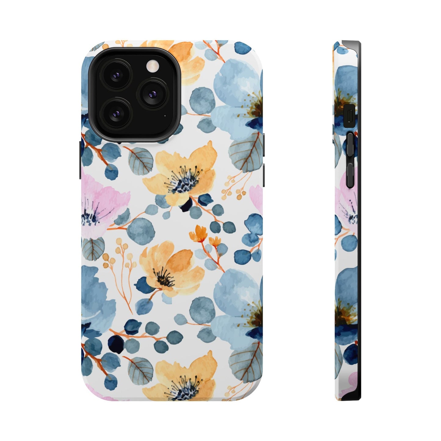 Spring Radiance – MagSafe Case with Vibrant Watercolor Floral Design - BOGO Cases