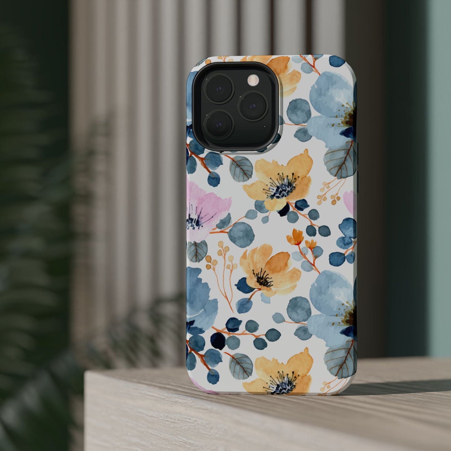Spring Radiance – MagSafe Case with Vibrant Watercolor Floral Design - BOGO Cases