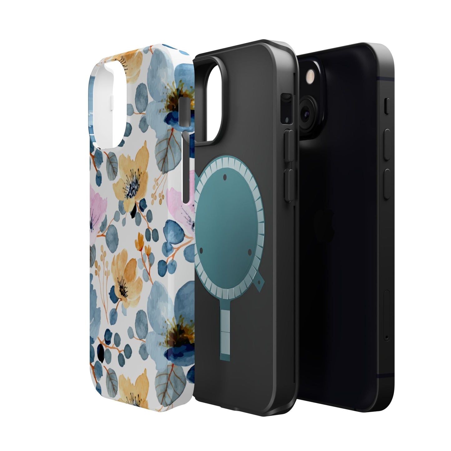 Spring Radiance – MagSafe Case with Vibrant Watercolor Floral Design - BOGO Cases