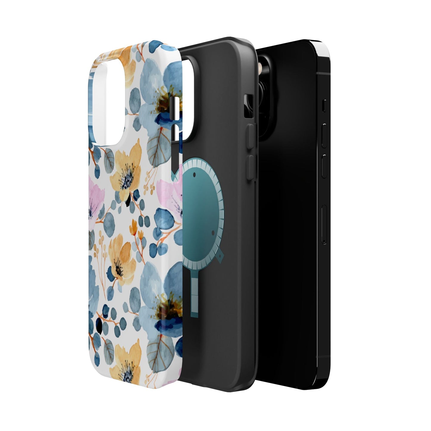 Spring Radiance – MagSafe Case with Vibrant Watercolor Floral Design - BOGO Cases