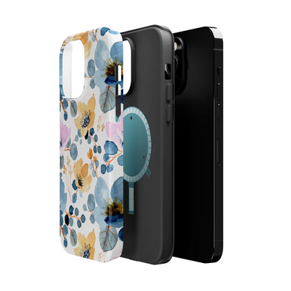 Spring Radiance – MagSafe Case with Vibrant Watercolor Floral Design - BOGO Cases