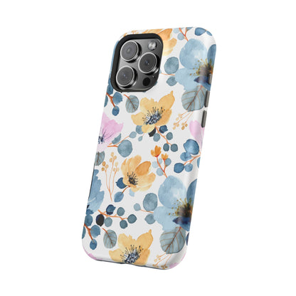 Spring Radiance – MagSafe Case with Vibrant Watercolor Floral Design - BOGO Cases