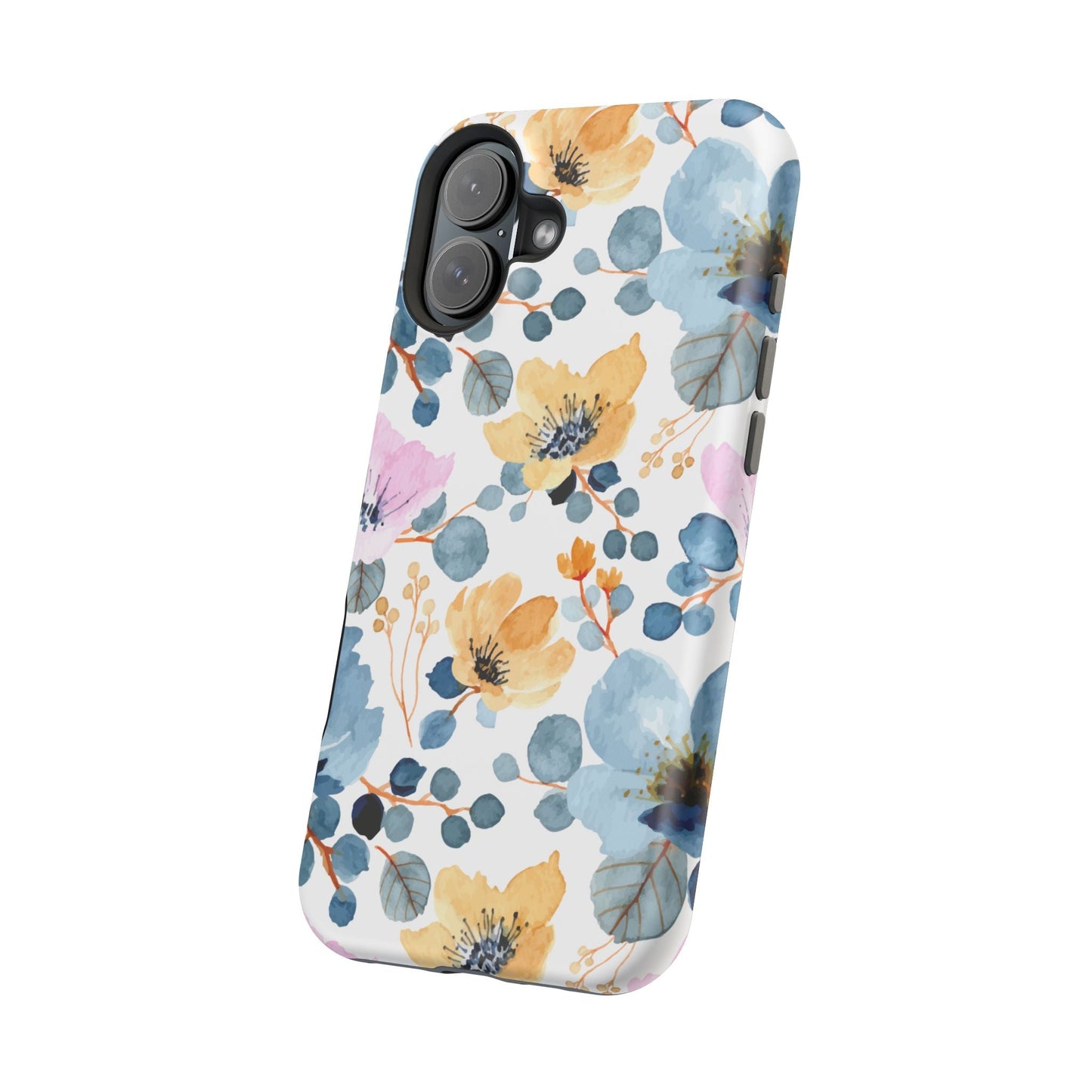 Spring Radiance – MagSafe Case with Vibrant Watercolor Floral Design - BOGO Cases