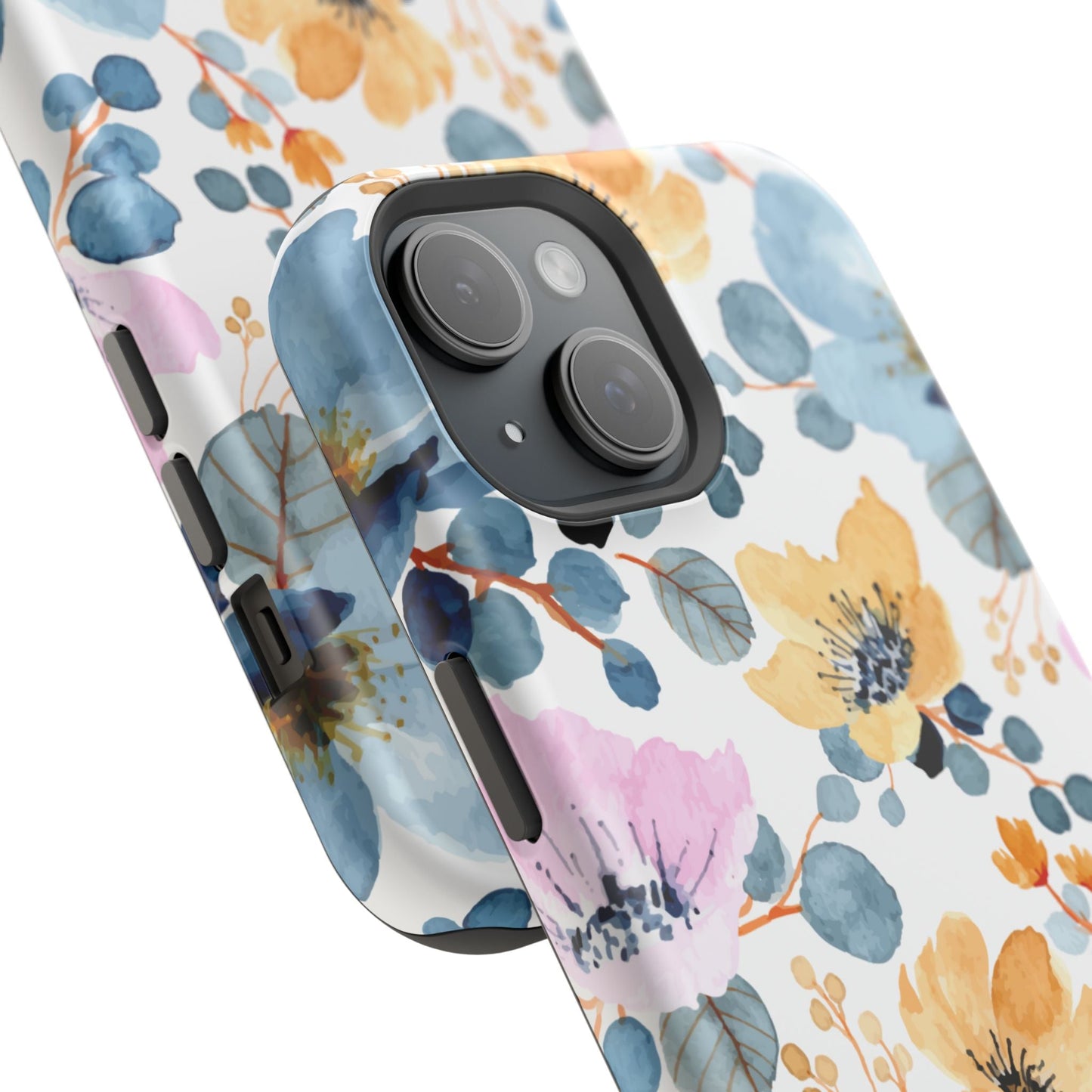 Spring Radiance – MagSafe Case with Vibrant Watercolor Floral Design - BOGO Cases