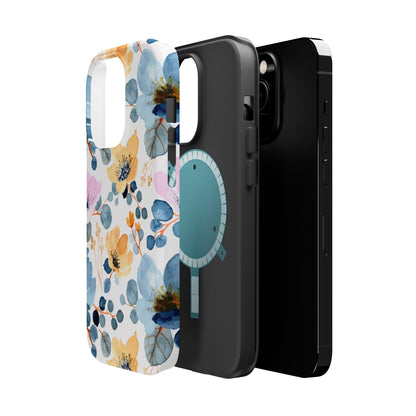Spring Radiance – MagSafe Case with Vibrant Watercolor Floral Design - BOGO Cases