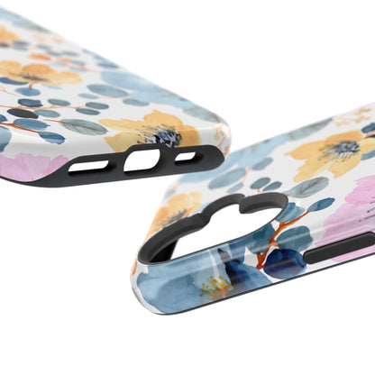 Spring Radiance – MagSafe Case with Vibrant Watercolor Floral Design - BOGO Cases