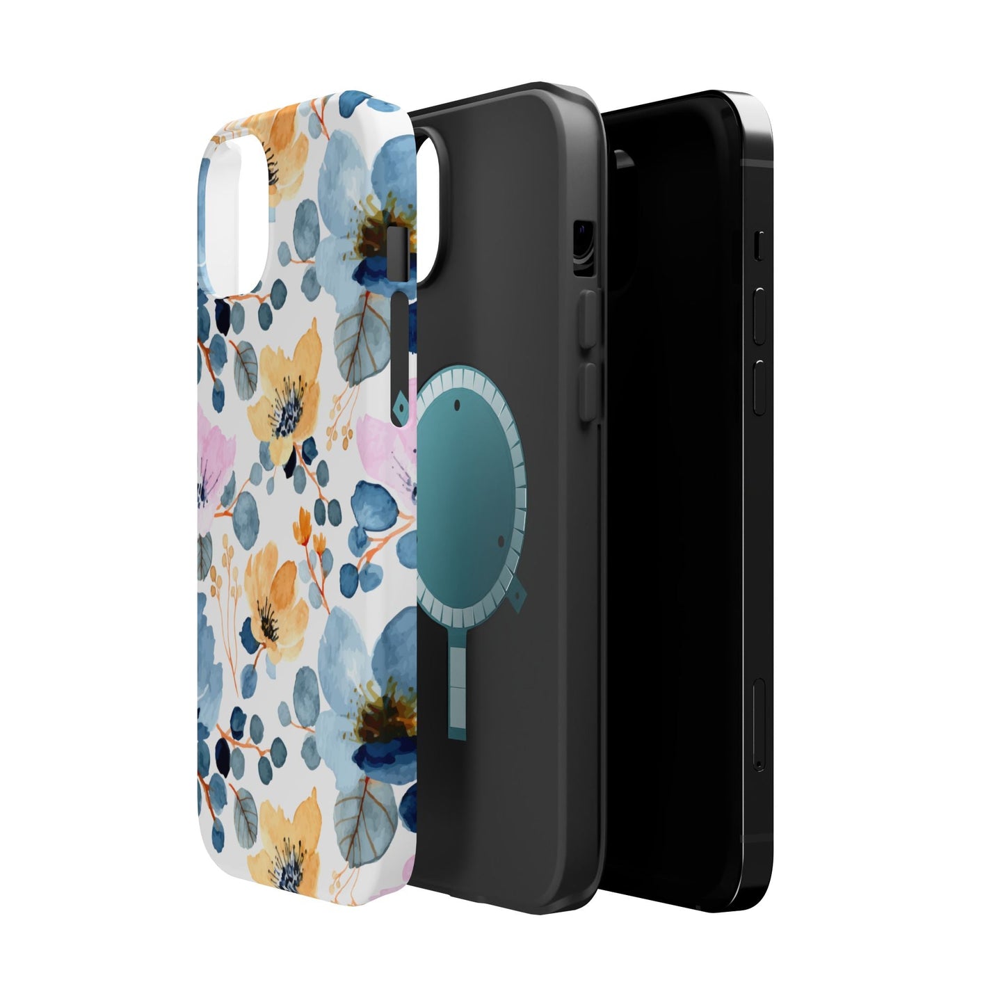Spring Radiance – MagSafe Case with Vibrant Watercolor Floral Design - BOGO Cases
