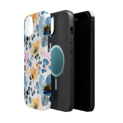 Spring Radiance – MagSafe Case with Vibrant Watercolor Floral Design - BOGO Cases