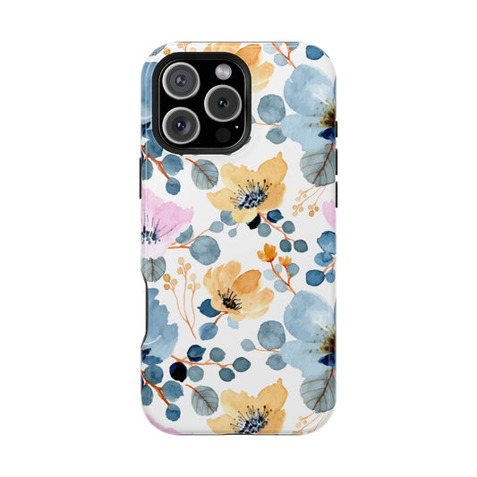 Spring Radiance – MagSafe Case with Vibrant Watercolor Floral Design - BOGO Cases