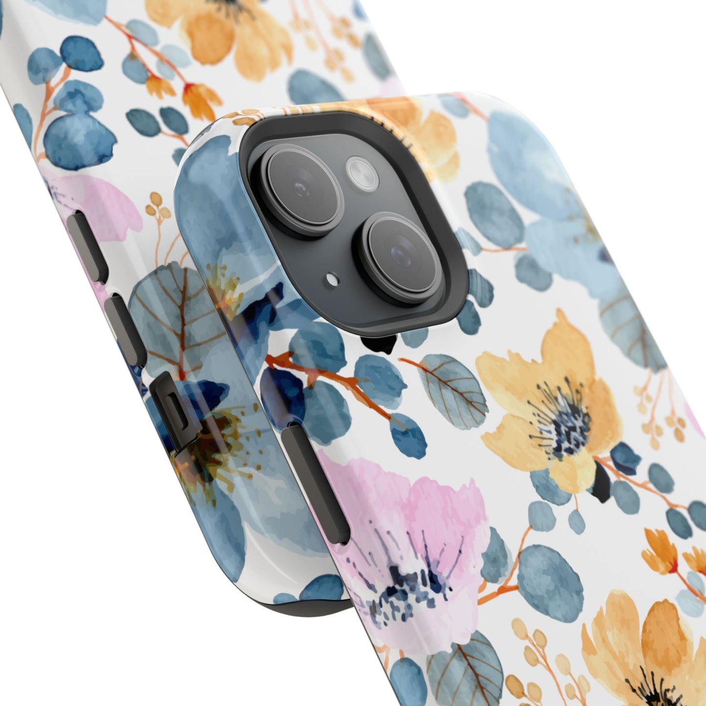 Spring Radiance – MagSafe Case with Vibrant Watercolor Floral Design - BOGO Cases