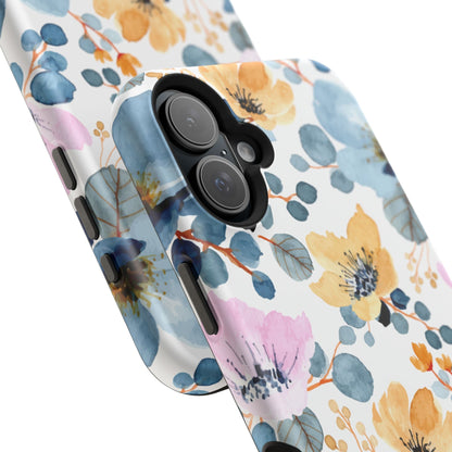 Spring Radiance – MagSafe Case with Vibrant Watercolor Floral Design - BOGO Cases